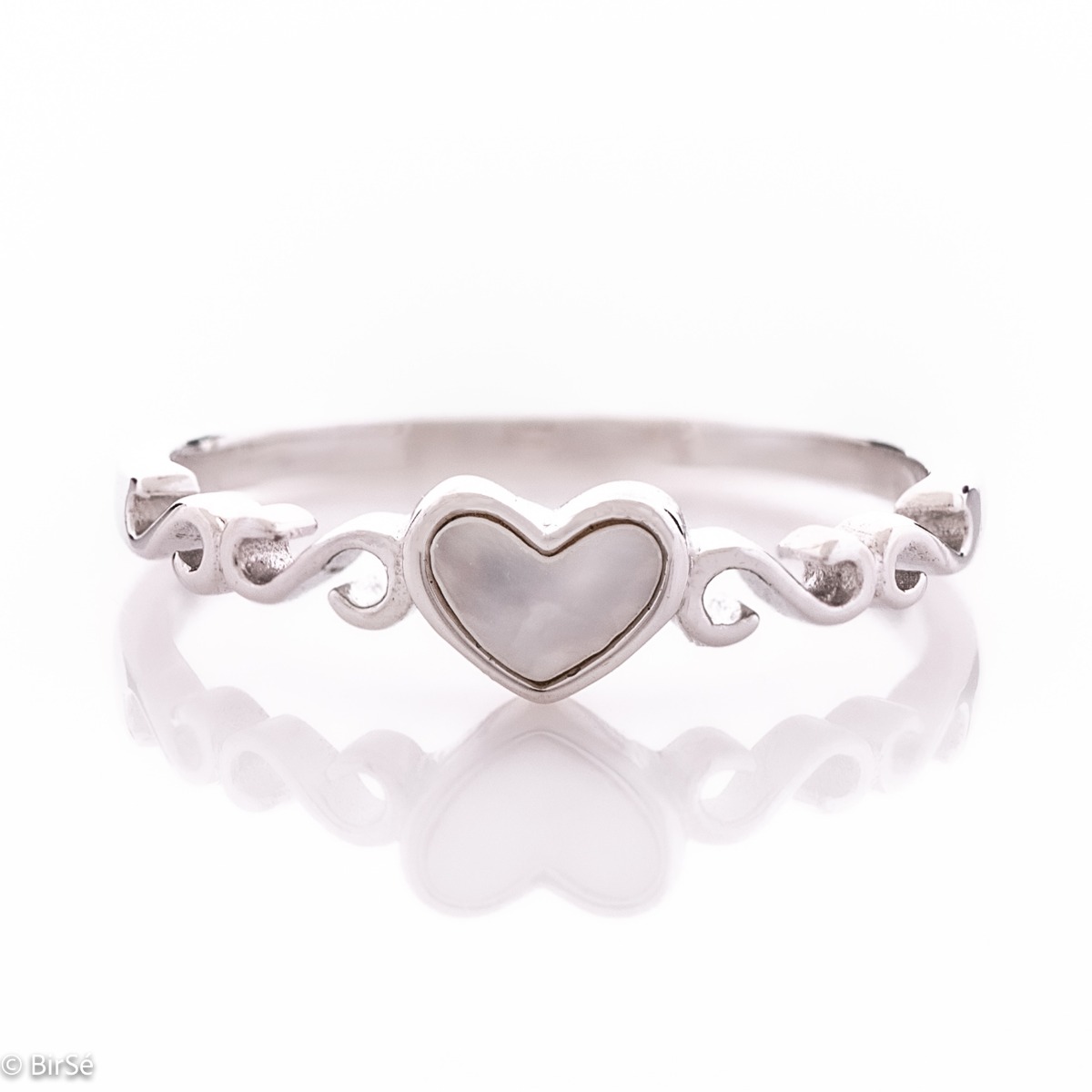 Silver Ring with Heart
