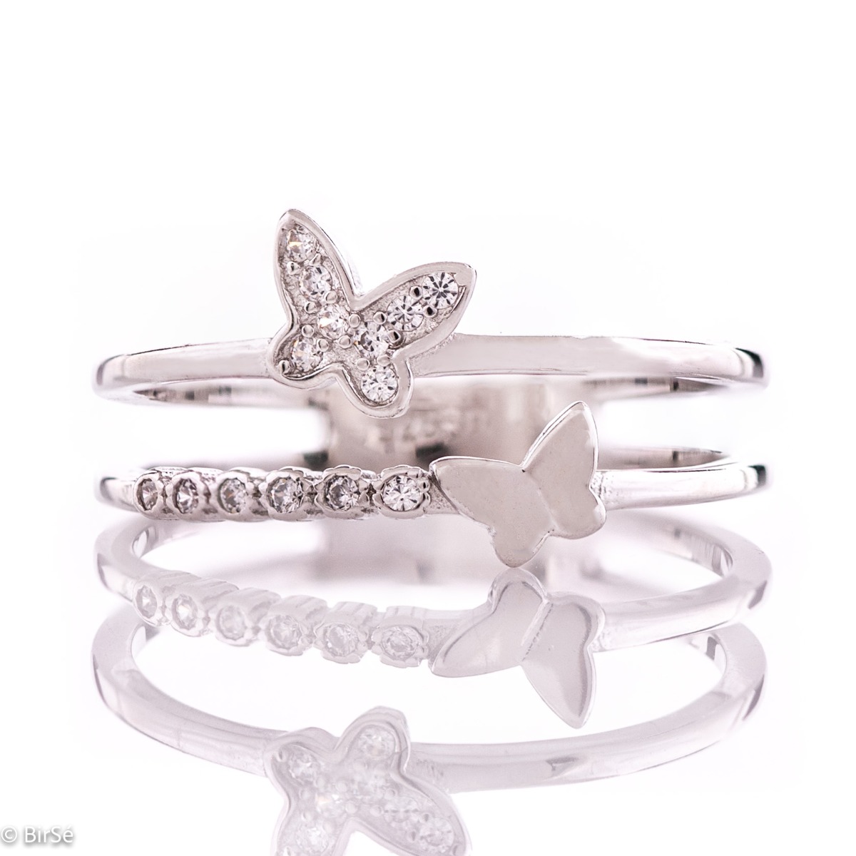 Silver Butterfly Ring