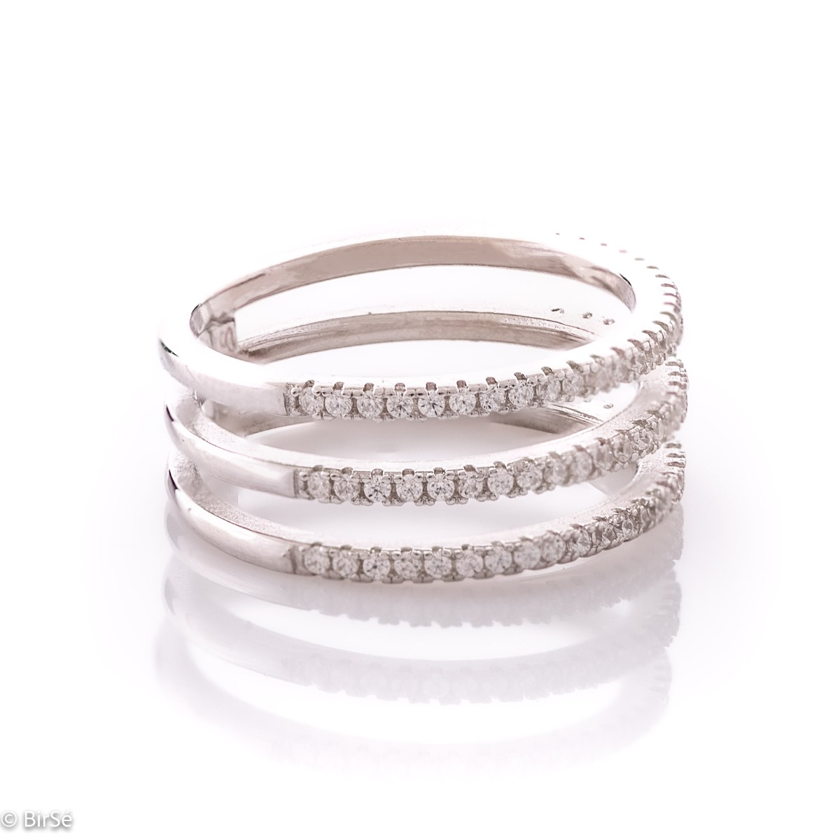 Silver Ring with Zirconia