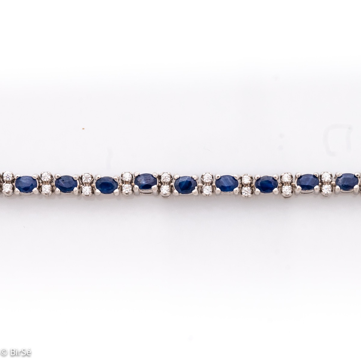 Silver Bracelet with Sapphire