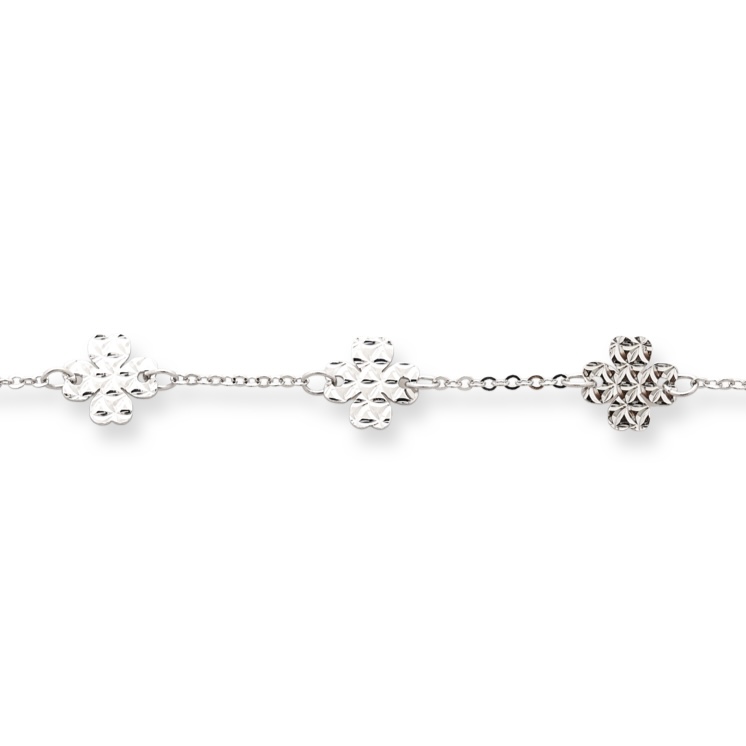 Silver Clover Bracelet