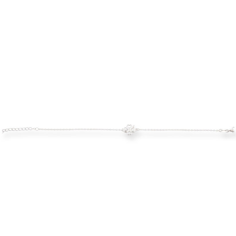 Silver Clover Bracelet