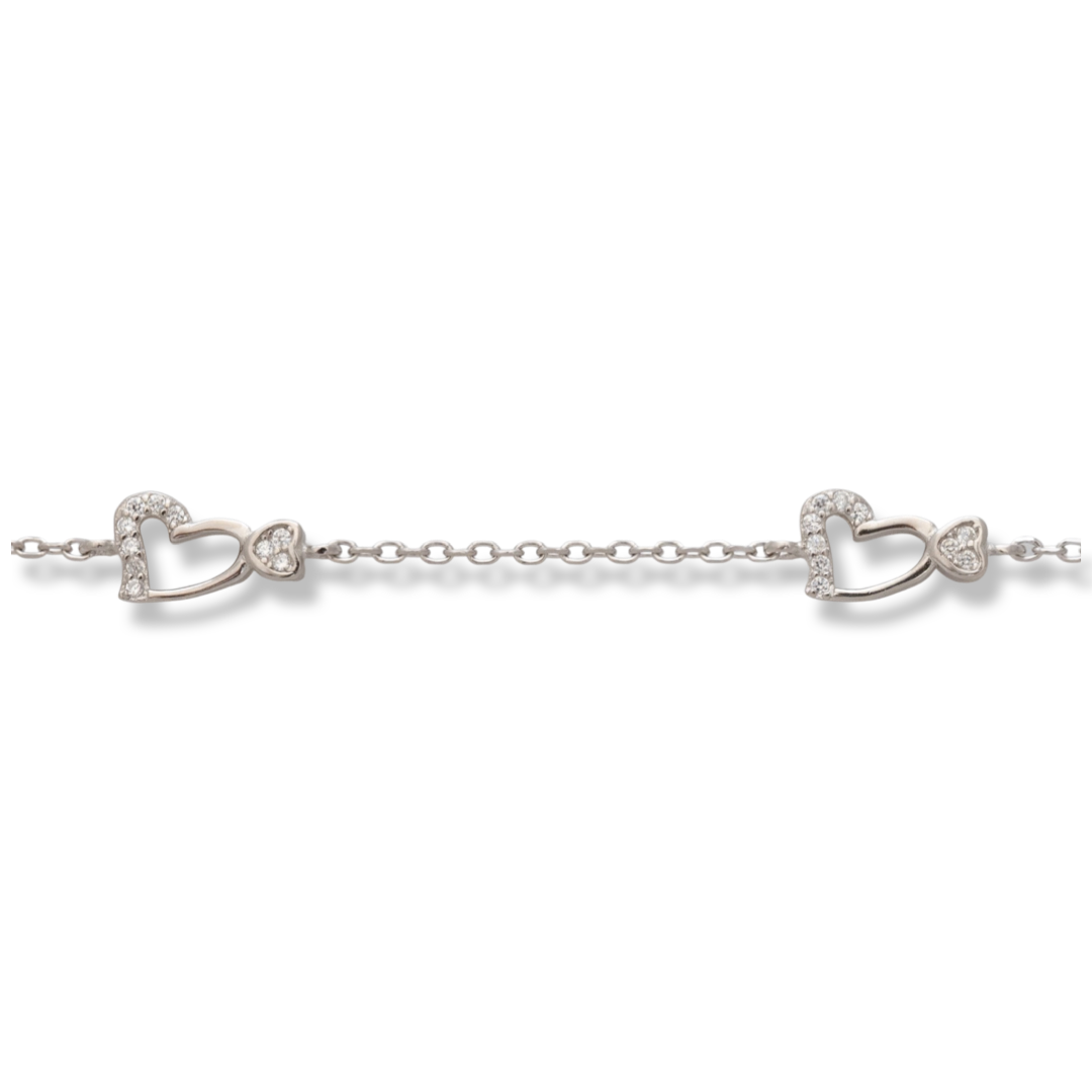 Silver Heart Bracelet 