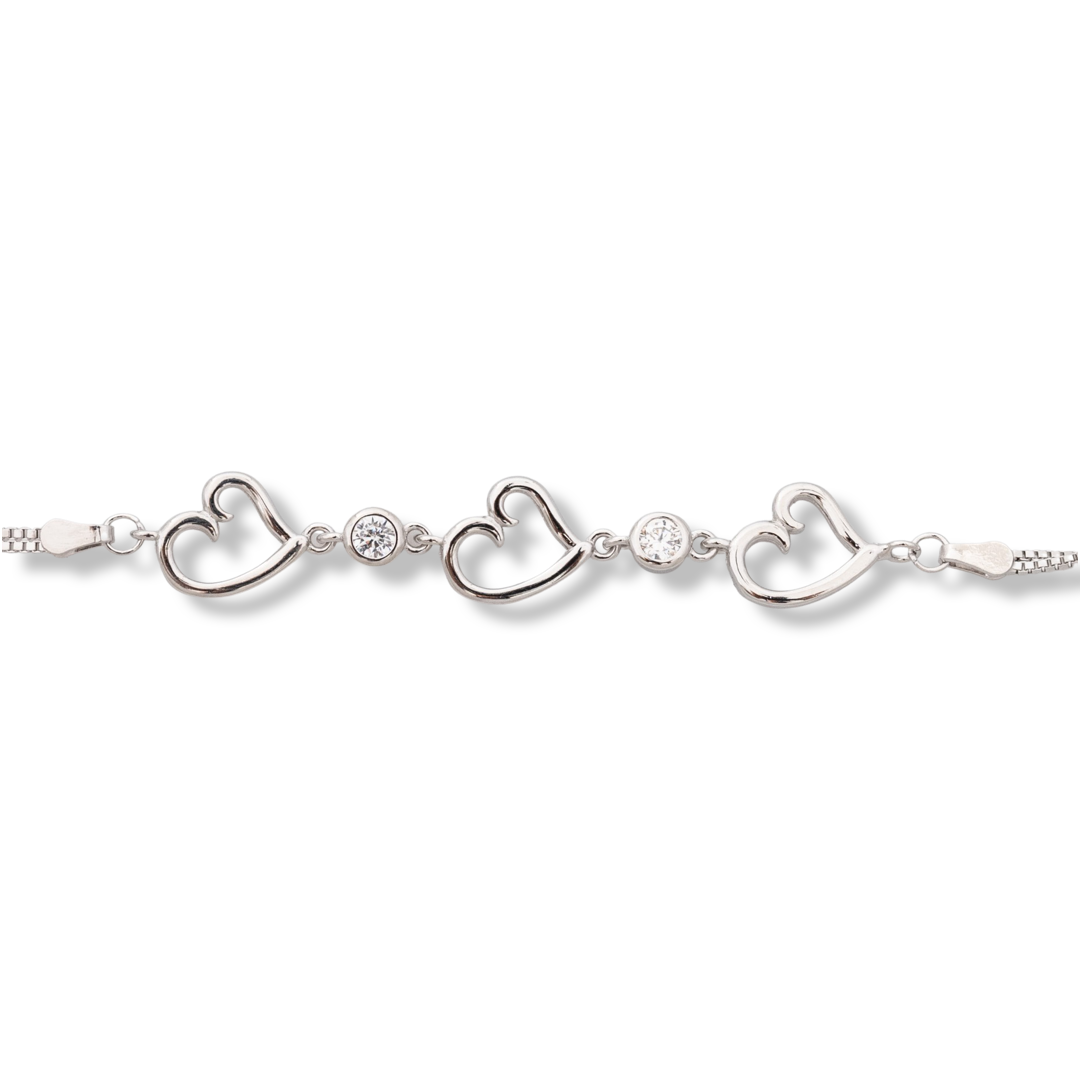 Silver Heart Bracelet 