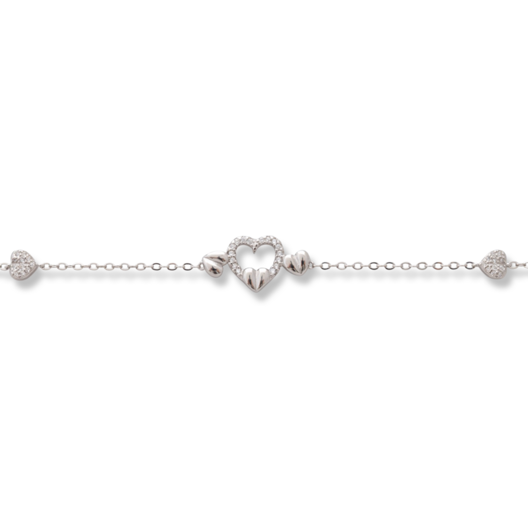 Silver Heart Bracelet 