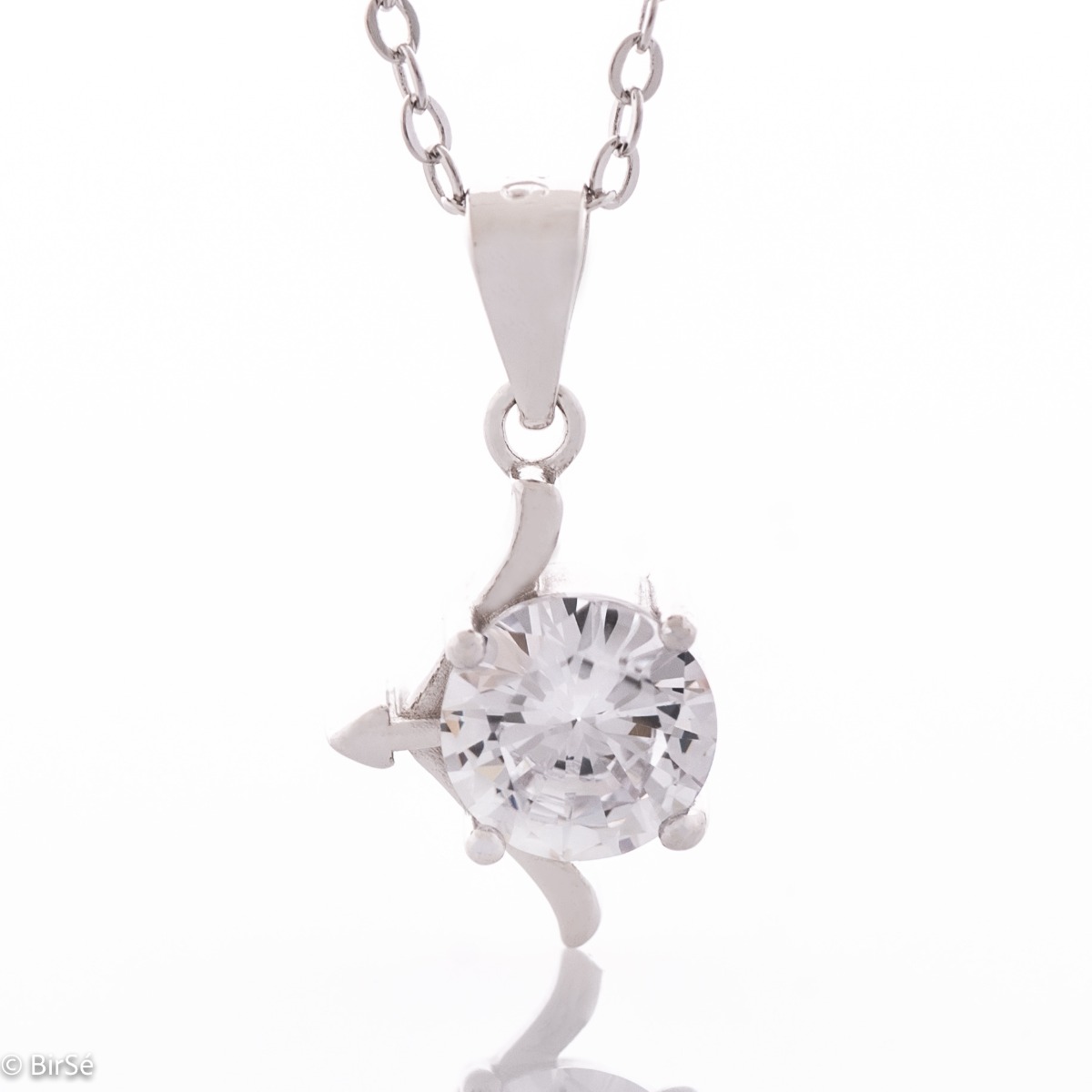 Sagittarius Silver Necklace With Zircon