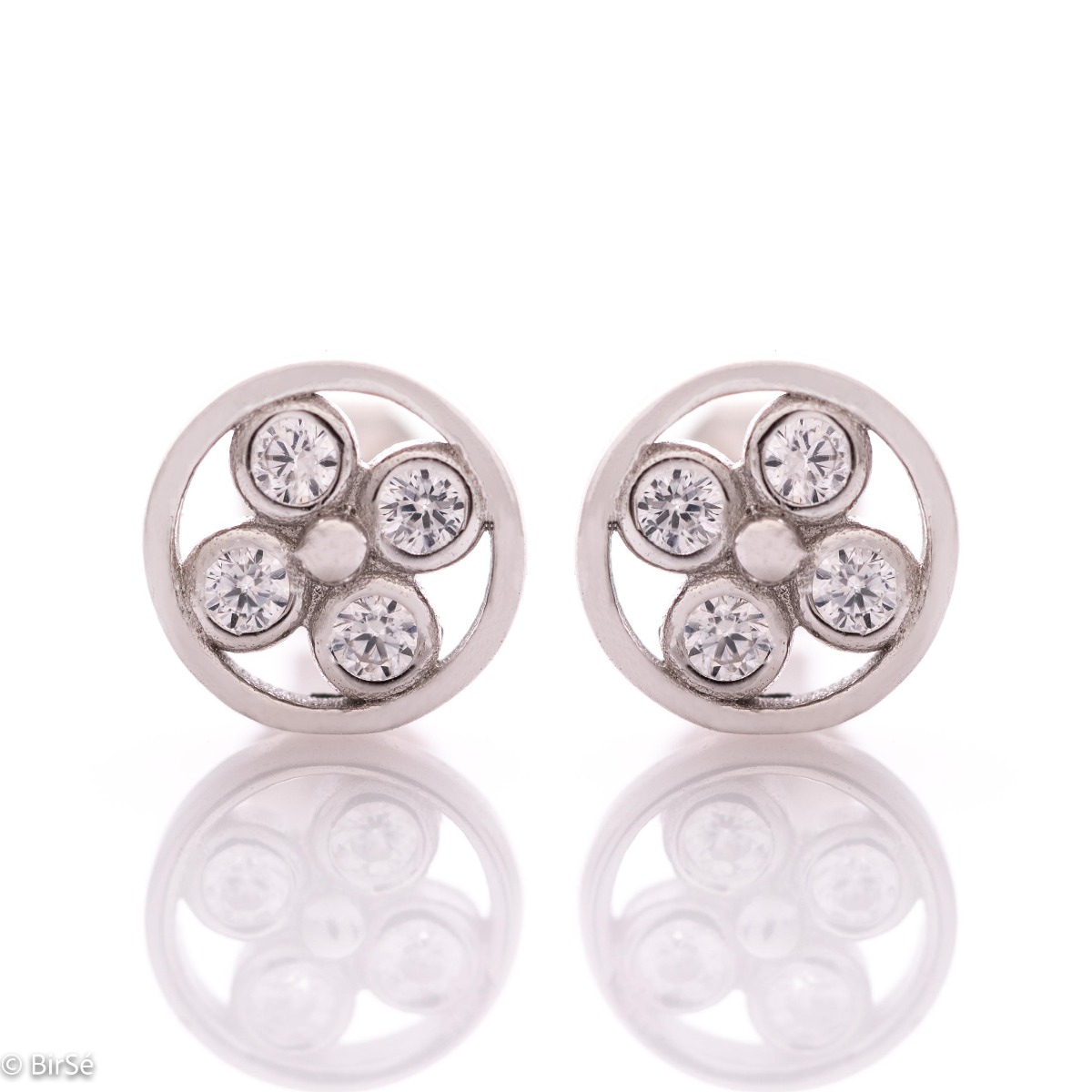 Silver earrings - Circles