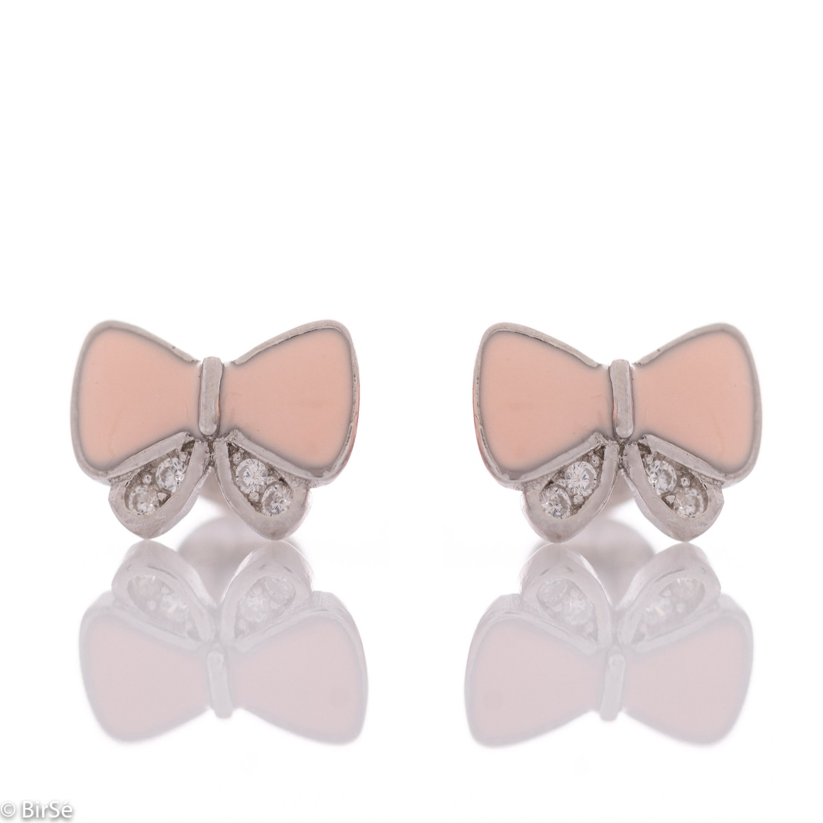 Silver earrings - Ribbons