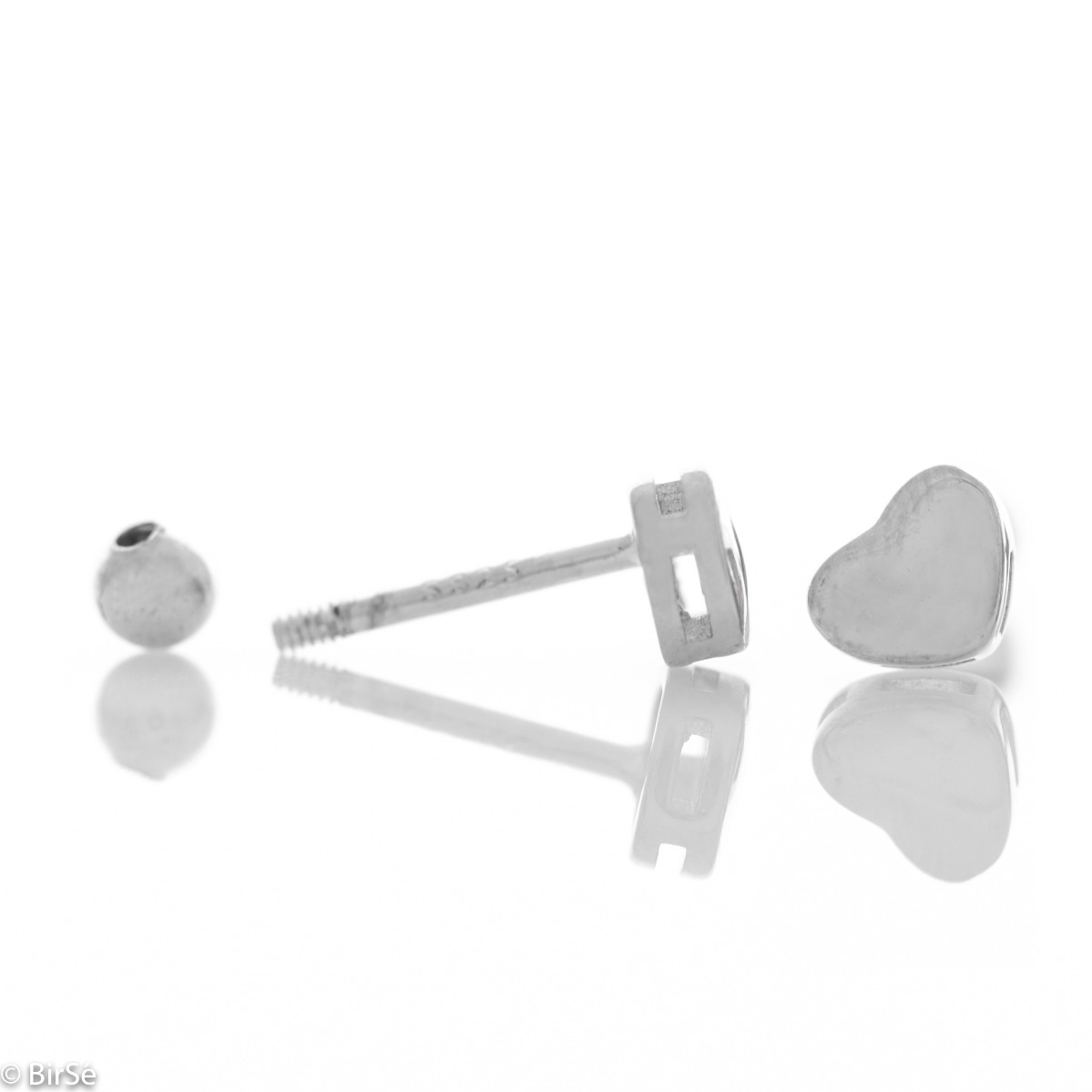 Silver earrings Heart