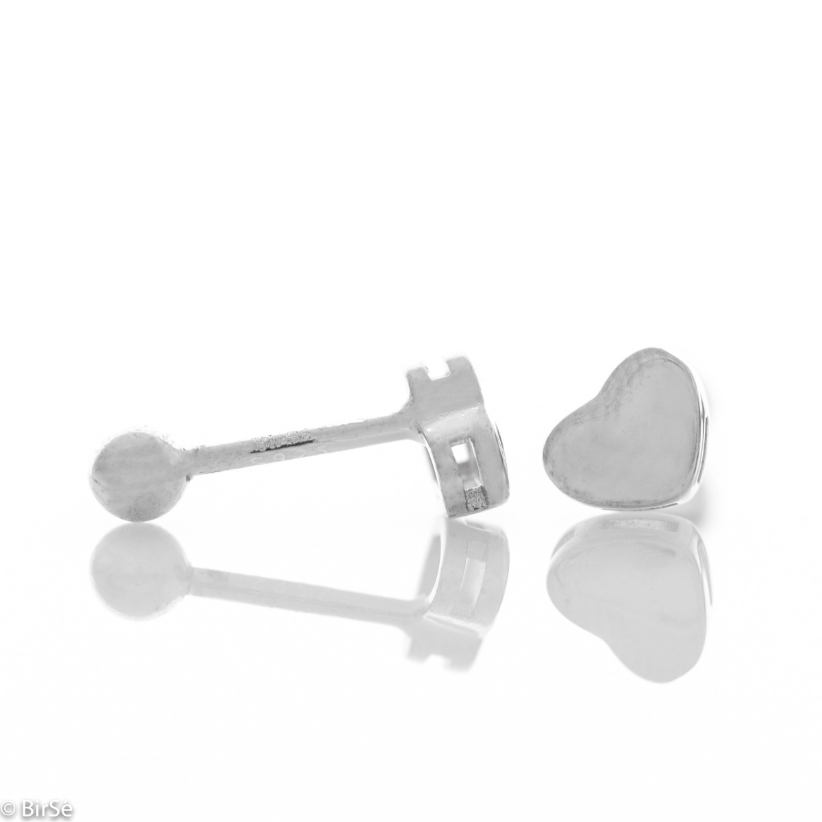 Silver earrings Heart