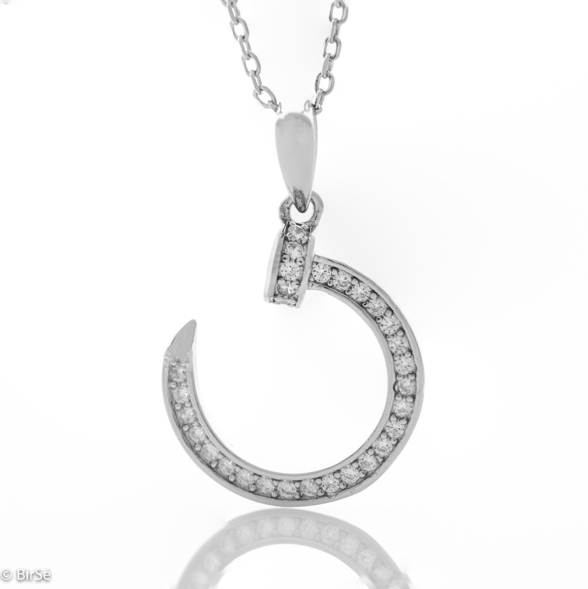 Silver necklace - Nail