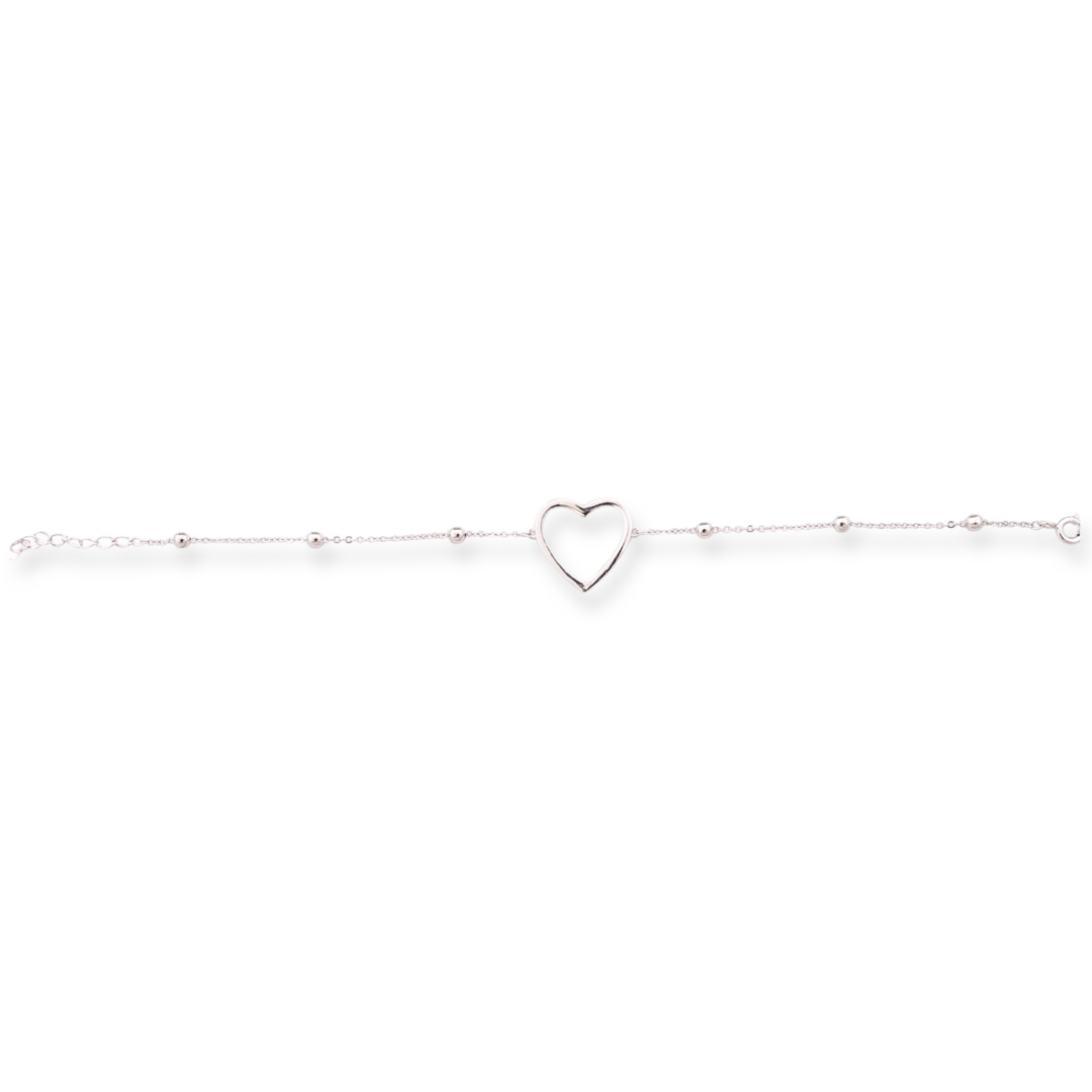 Silver Heart Bracelet 