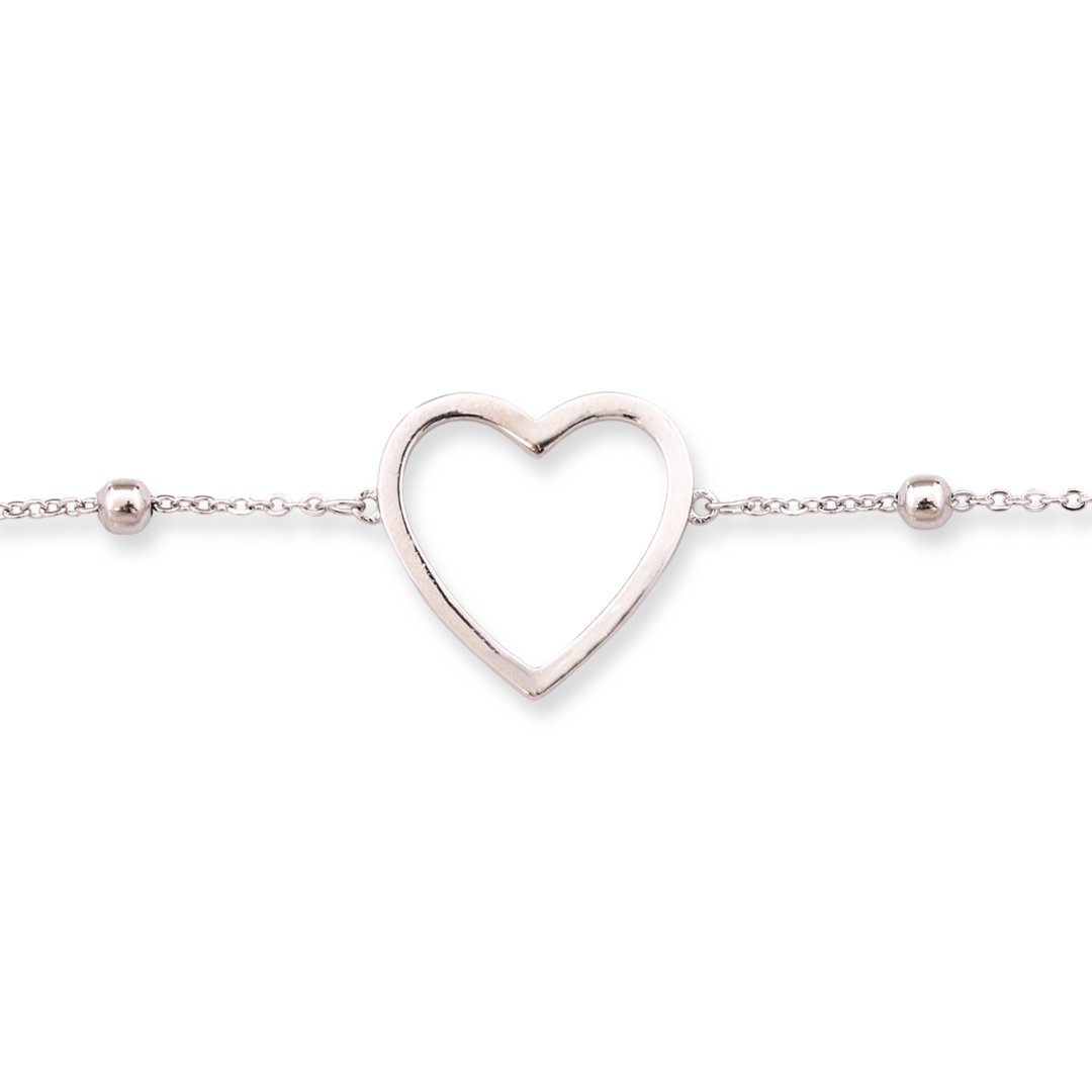 Silver Heart Bracelet 