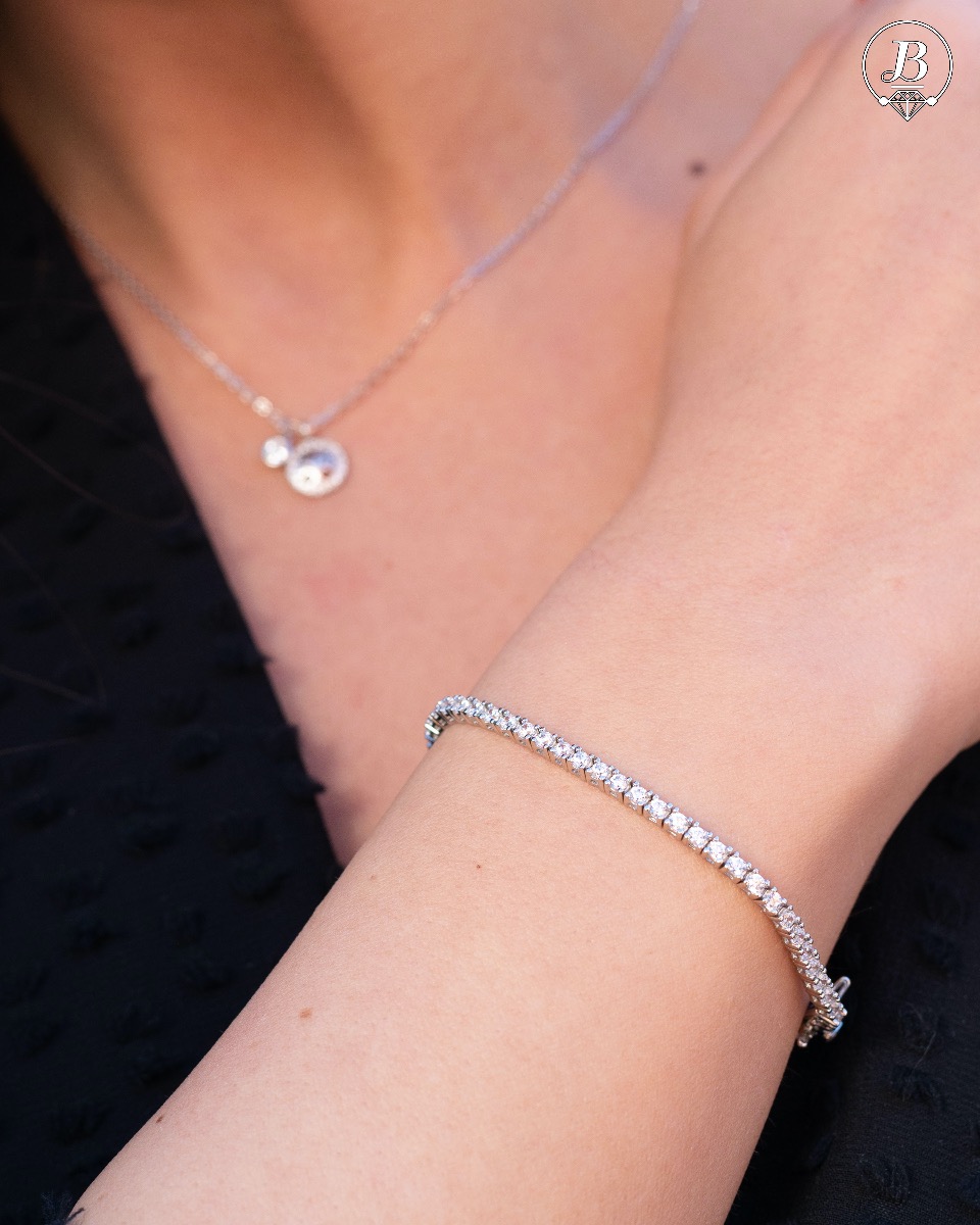 Silver Tennis Bracelet 