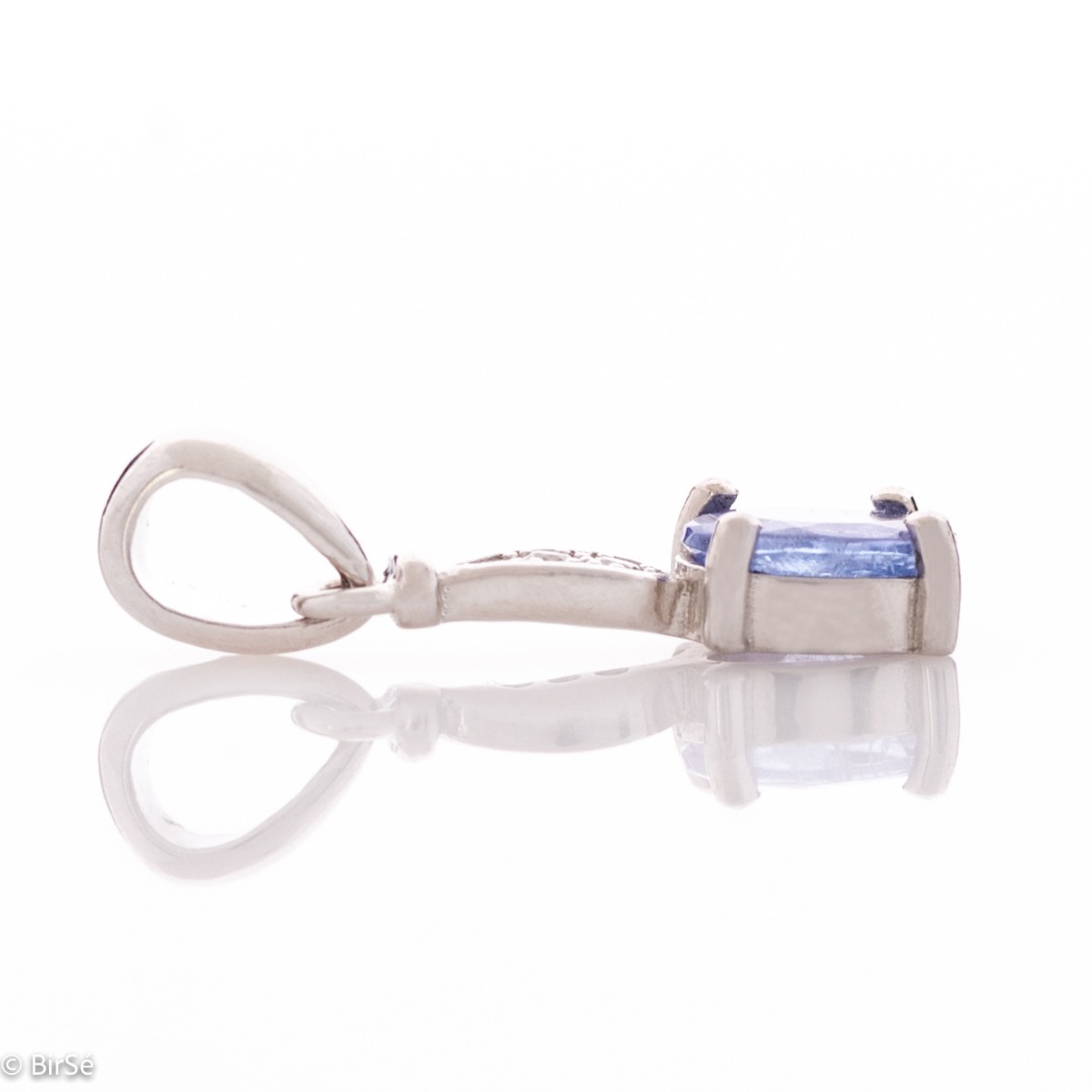 Silver pendant - Natural Tanzanite 0,48 ct.