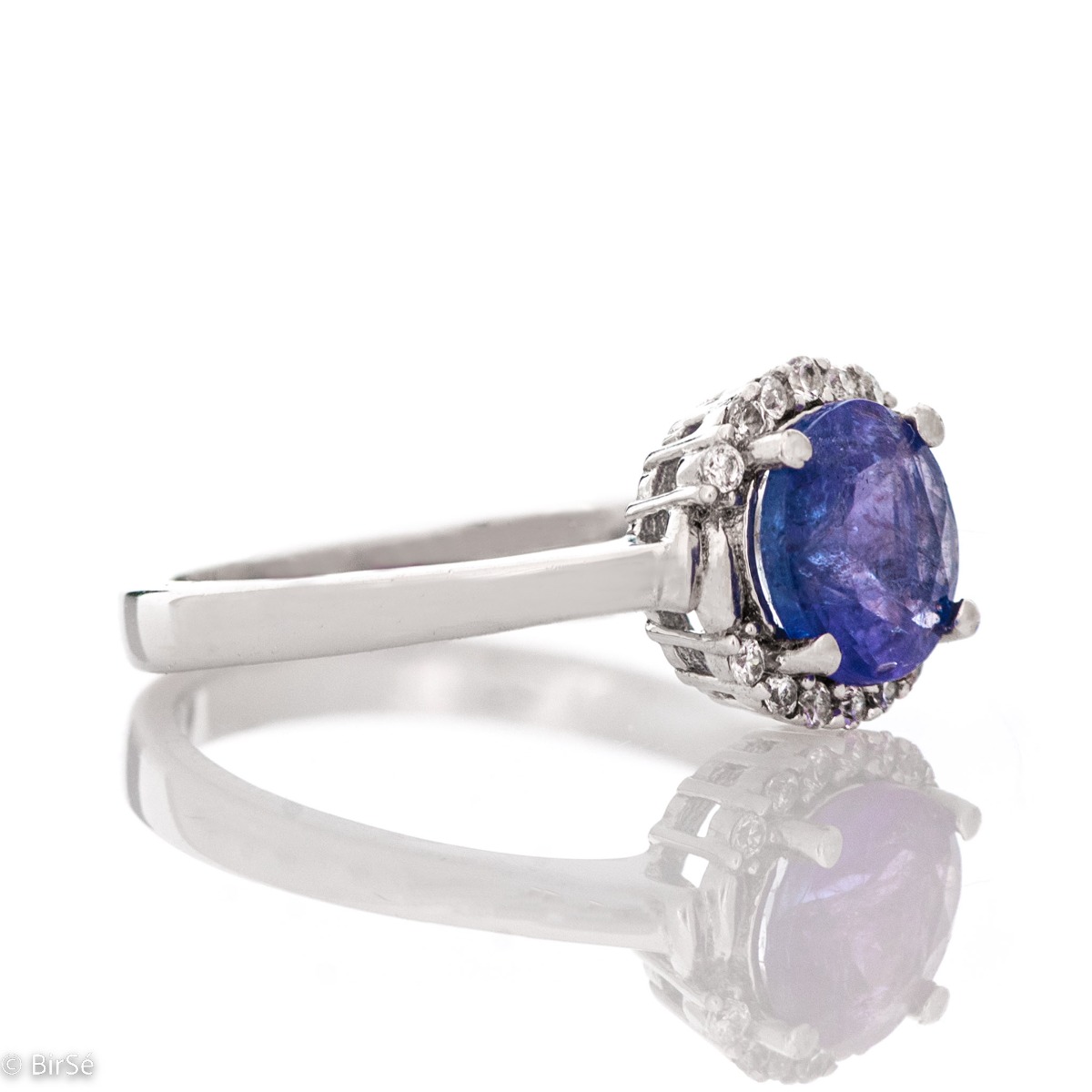 Silver ring - Natural Tanzanite 2,00 ct.