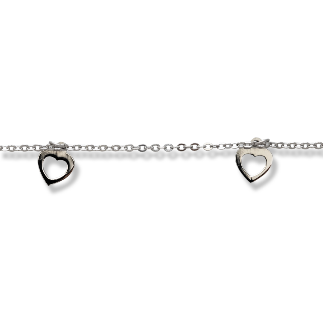 Silver Bracelet with Heart